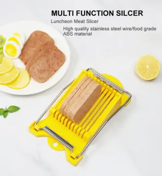 Ham Luncheon Meat Slicer Boiled Egg Fruit Slicer Soft Food Cheese Sushi  Cutter Stainless Steel Canned Meat Cutting Machine - AliExpress