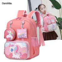 Dani Atte กระเป๋านักเรียนอนุบาลเด็กการ์ตูน กระเป๋าเป้สะพายหลังขนาดใหญ่ Tas Ransel Anak SD