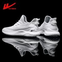 Warrior Mens shoes coconut 2022 new flying woven lightweight running shoes men and women fashion casual sports couple tide