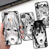 YU4 Ahegao Girl Comics อ่อนนุ่ม เคสโทรศัพท์ หรับ OPPO Find X2 X3 A54 A74 A91 A93 A94 A95 Pro ปก