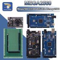 Mega2560 สกรูสองด้าน Shield Pro Mini 2560 WiFi R3 ATmega2560 CH340G สําหรับ Arduino Mega R3 Development Board WeMos ESP8266