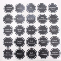 13pcs Classification Labels Jar Stickers Accessories Round Adhesive Pantry PVC Decor Bottle Tags Home Kitchen Waterproof