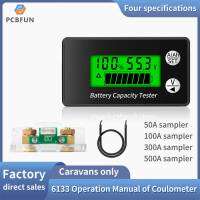 pcbfun 6133 เครื่องทดสอบความจุของแบตเตอรี่ดิจิตอล DC8-100V แรงดันไฟฟ้า LCD และพลังงาน คูลอมบ์นับ จอแสดงผลดิจิตอล เปอร์เซ็นต์พลังงาน แบตเตอรี่ เตารีด จอแสดงผลพลังงานลิเธียม