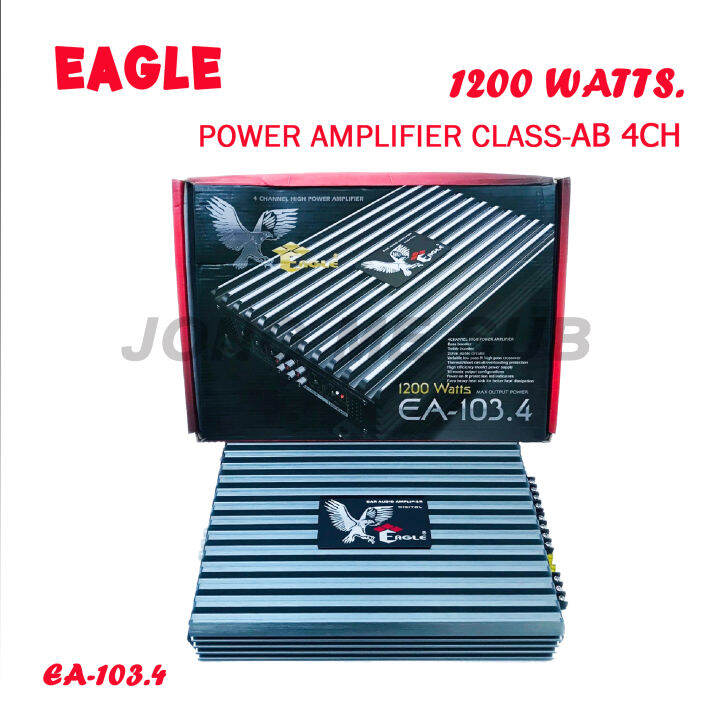 เพาเวอร์แอมป์ติดรถยนต์-eagle-รุ่นea-103-4-class-ab-4ชาแนล-กำลังขับสูงสุด-1200w-max-สีเทา-ใช้ขับลำโพงเสียงกลาง-แหลม-เครื่องเสียงติดรถยนต์