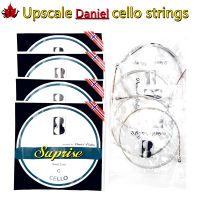 1ชุด (A-D-G-C) Upscale 44 34 Daniel Cello Strings Double Core Composite String,Cello Parts Accessories