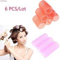 STYLISH HandA 6 Pcs Random Color ลดกระหน่ำ มืออาชีพ ของขวัญ ขนาดเต็ม ลูกกลิ้งผม จับเอง ที่ม้วนผม ซาลอน