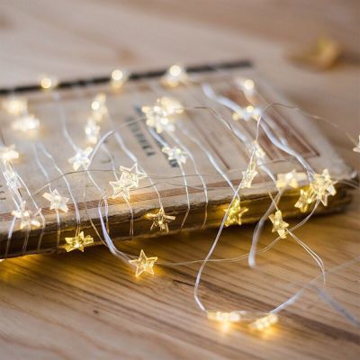 20 Led Bottle Decoration Star Light Strip Belt Christmas 2022 Wedding Fairy Navidad Outdoor Curtain For Home Tree Hose Decor