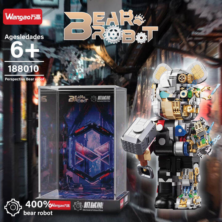 ตัวต่อ-wangao188011-bear-robot-แบบริค-โรบอร์ท-ธอร์-mechanical-robot-ขนาดเท่ากับ-400