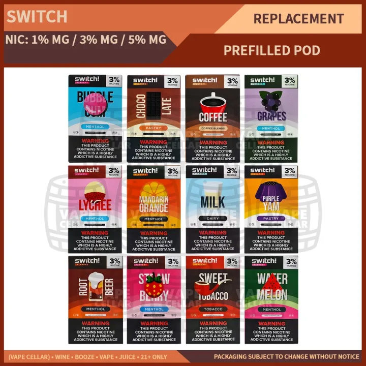 durable Switch Flavors Replacement Pod RELX Infinity Essential