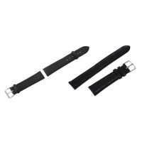 2 Pcs Watch Bracelet Black PU Leather Alloy Buckle Strap Watch, 18Mm &amp; 20Mm