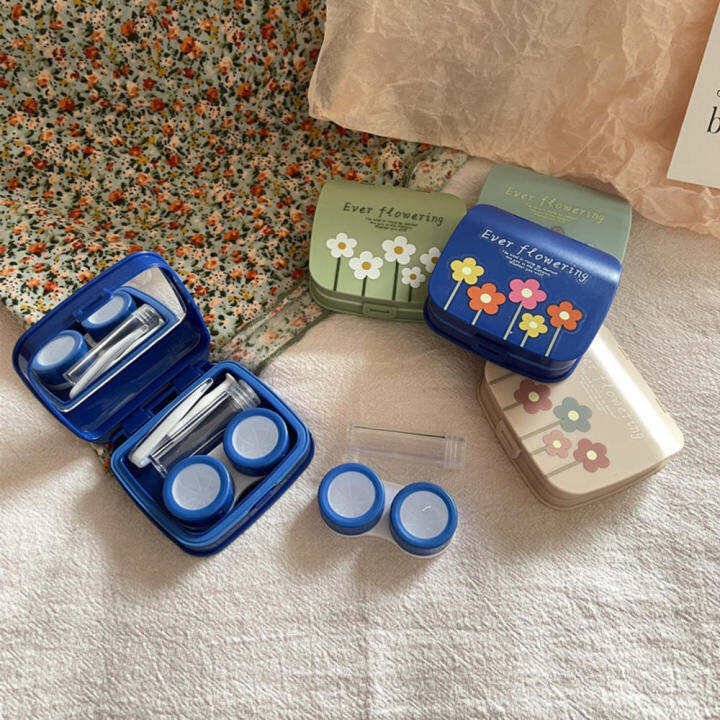 minimalistic-contact-lens-holder-with-pocket-size-small-flower-design-contact-lens-box-compact-contact-lens-case-floral-pattern-contact-lens-holder-pocket-sized-eyeglass-case