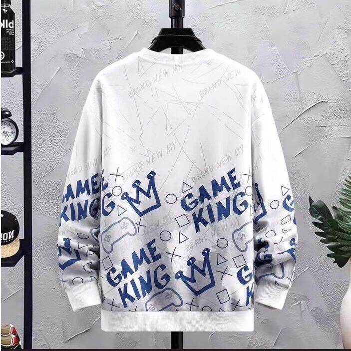 ldf-clothing-มาใหม่-ผู้ชายคุณภาพสูงคอกลมแขนยาวเสื้อฤดูใบไม้ร่วงและฤดูหนาวหลวมเสื้อกันหนาวผู้ชาย-nt44