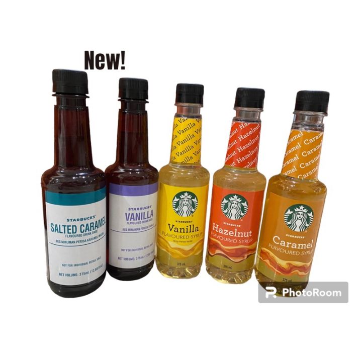 Starbucks Coffee Syrups 375ml Vanilla Caramel Hazelnut Lazada Ph