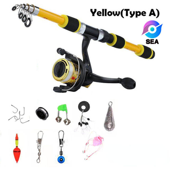 retcmall6-1-8m-เหยื่อตกปลา-rod-set-reel-สายตกปลาคุณภาพสูง-set