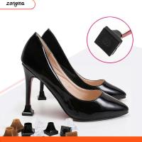 ZONGMA TPU/PVC ที่คลุมรองเท้าส้นสูง สี่เหลี่ยมสี่เหลี่ยม เครื่องลดเสียง ป้องกันส้นเท้าป้องกัน อุปกรณ์เสริมกันกระแทก นุ่มนุ่มๆ จุกปิดส้นเท้า ผู้หญิงผู้หญิงผู้หญิง