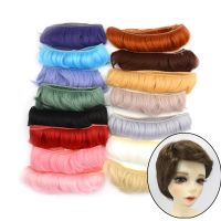 SATURATE82UN5เครื่องแบบ5ซม. DIY อุปกรณ์เสริมอุณหภูมิสูง1/6 1/4 1/3ของเล่น Toupee ปอยผมขนาดเล็กปอยผมตุ๊กตาวิกผมหยิกสั้น