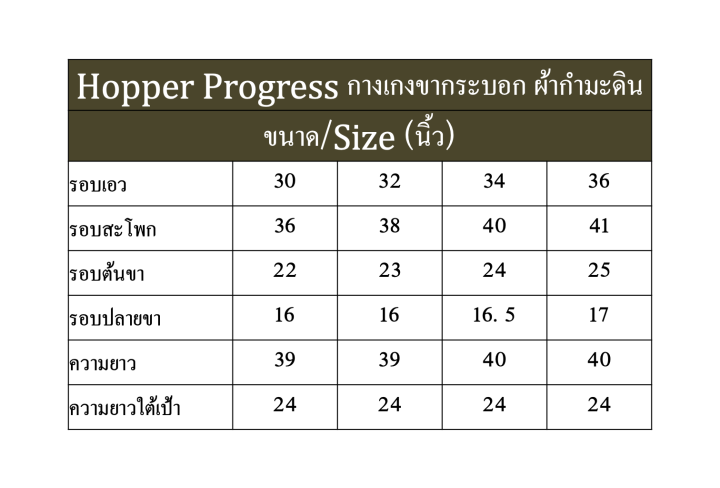 กางเกงสแลคกระบอก-ผ้ากำมะดิน-hopper-progress