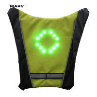 MARV 1ชุดจักรยานเสื้อกั๊กLEDไร้สายระยะไกลSafety Turnสัญญาณไฟสำหรับขี่Night