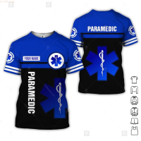 Personalized Name Paramedic 3D (สต็อกเพียงพอ) All Over Printed Clothesคุณภาพสูง size:S-5XL