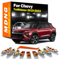 MDNG 8ชิ้น C An BUS โคมไฟในร่มสำหรับเชฟโรเลต Chevy Trailblazer 2019 2020 2021 2022 2023รถยนต์หลอดไฟ LED ภายในแผนที่โดมชุดไฟ