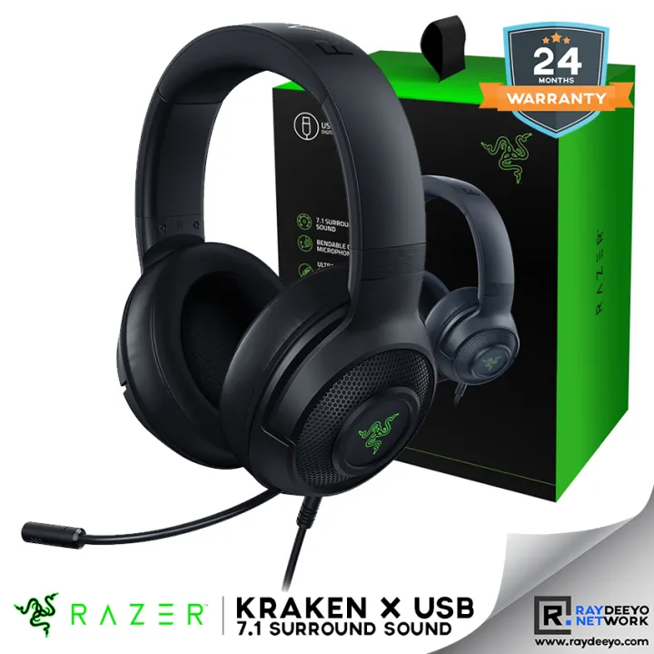 Razer Kraken X Usb Gaming Headset 7 1 Surround Sound Lazada Razer Kraken X Usb Gaming Headset 7 1 Surround Sound Lazada