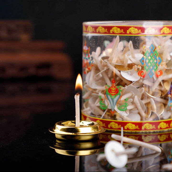 Donglon 200Pcs/Box Oil Lamp Wick Candle Making Supplies Handmade