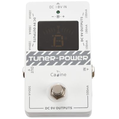 Caline Cp-09 2-In-1 Tuner and Power Supply True Bypass for Dc 9V Electric Guitar Effect Pedal Eight Isolated Outputs Multifunction,Us Plug