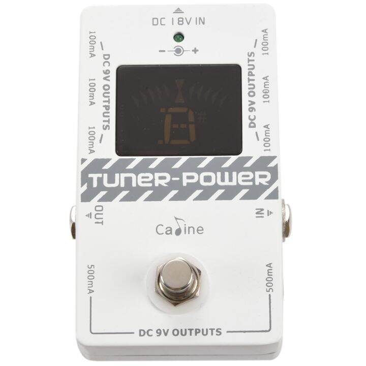 caline-cp-09-2-in-1-tuner-and-power-supply-true-bypass-for-dc-9v-electric-guitar-effect-pedal-eight-isolated-outputs-multifunction-us-plug
