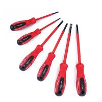 Insulated Handle Electrician Screwdriver Withstand Voltage Electrician Screwdriver Cross Slotted 3/5/6MM Screwdriver Tool Drills  Drivers