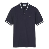 FRED PERRY เสื้อยืดผู้ชายมีหูข้าวสาลี,เสื้อยืดแขนสั้นผ้าฝ้ายเสื้อโปโล Lapel เสื้อฤดูร้อนฤดูใบไม้ผลิ