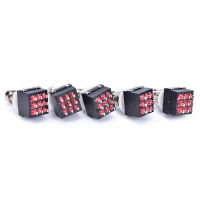 zuoyingdu064194 5 pcs 3PDT 9-pin Guitar Effects STOMP SWITCH Pedal BOX Foot Metal True BYPASS