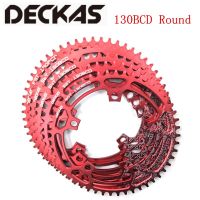 Deckas 130bcd กลม50T/52T/54T/56T/58T จานจานจานจานหน้าโซ่จักรยานจักรยานเสือภูเขาจานจานจานฟันเฟือง130Mm