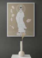 DOSEART ภาพพร้อมกรอบ Guan Yin