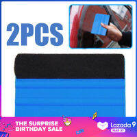 2pcs Automotive Vinyl Wrap Decal Blue Squeegee Film Tool Scrapers Accessories