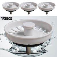 Kitchen Bathroom Sink Strainer SinkWaste Plug Sink White Filter Attachment Washbasin Water Leak Parts Mesh Covers