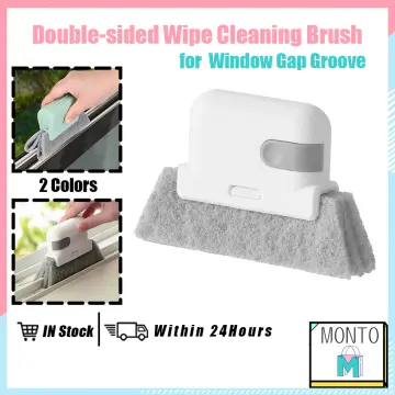 1pc Groove Cleaning Tool, Window Frame Door Groove Cleaning Brush, Sliding  Door Track Cleaning Tools, Hand-Held Crevice Cleaner