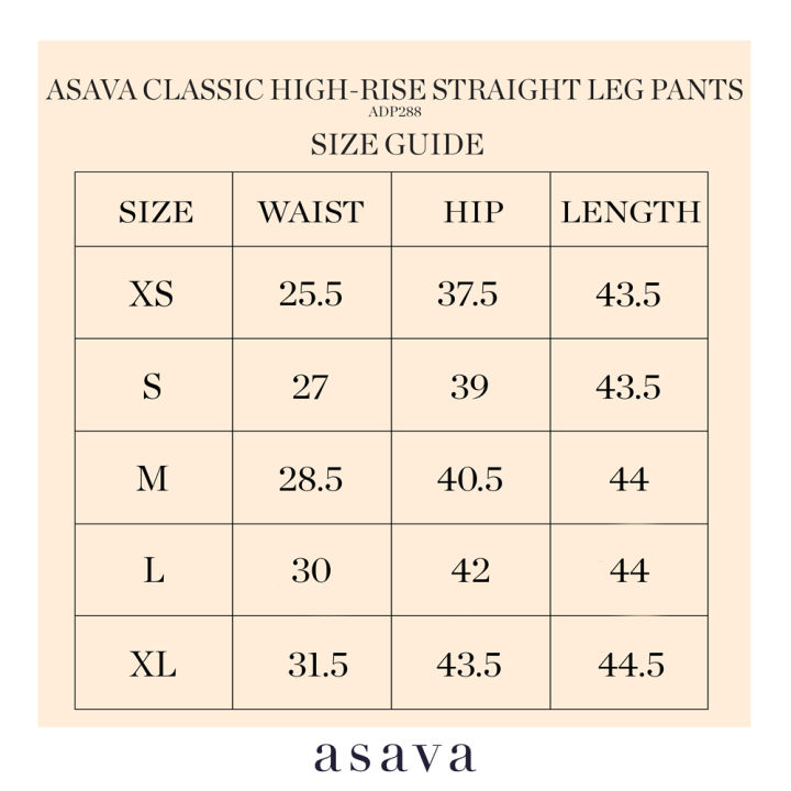 asava-aw22-asava-classic-high-rise-straight-leg-pants-กางเกงผู้หญิง-อาซาว่า-ขายาว-เอวสูง-ทรงคลาสสิค