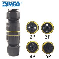 【DT】 hot  IP68 M25 Electrical Waterproof Connector 2/3/4/5 Pin Wiring Terminal Screw Fixed For 5-14mm Quick Cable Wire Connector DIY GO