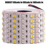 12V 24V RGBCCT LED Strip Light 5M 5050 2835 SMD Flexibla LED Tape RGBW RGBWW 60 90 180Leds/m Waterproof LED Stripe Rope Decor