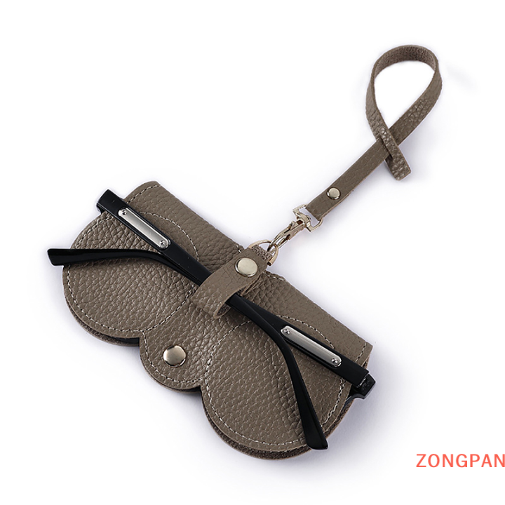 zongpan-กระเป๋าใส่แว่นตาสำหรับชายและหญิงสำหรับสายตาสั้นอ่านกรอบป้องกันทำจากหนัง-pu-อุปกรณ์เสริมแว่นตาแฟชั่นย้อนยุคแบบพกพา