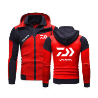 Daiwa Fishing 2021 Men’s New Spring And Autumn Spring Zipper Up Cotton Sweatshirts Jackets Fleece Hoodies Harajuku Clothing Coat