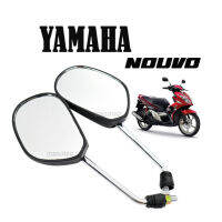 กระจก แท้ศูนย์ NOUVO MX/X-1(YAMAHA/ยามาฮ่า นูโว เอ็มเอ็กซ์/เอ็กซ์วัน) สีดำ กระจกมองข้าง ตรงรุ่น สินค้ามีพร้อมส่ง