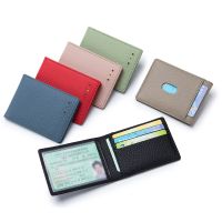 CIFbuy New Driver License Holder Genuine Leather Card Bag for Car Driving Documents Business ID Passport Card Wallet Slim RFID Cardbag