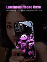 【 Nana Ko Electron】ไฟ LED ทหารสัตว์สะท้อนแสงแวววาวเคสสำหรับหัวเหว่ยกระจกป้องกันมือถือ P40 P50 P60 Mate 30 40 50 Nova 8 9 10 Pro Plus