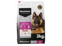 BlackHawk-Dog 3kg.(Original)adult Lamb&amp;Rice สำหรับสุนัข 1 ปีขึ้นไป