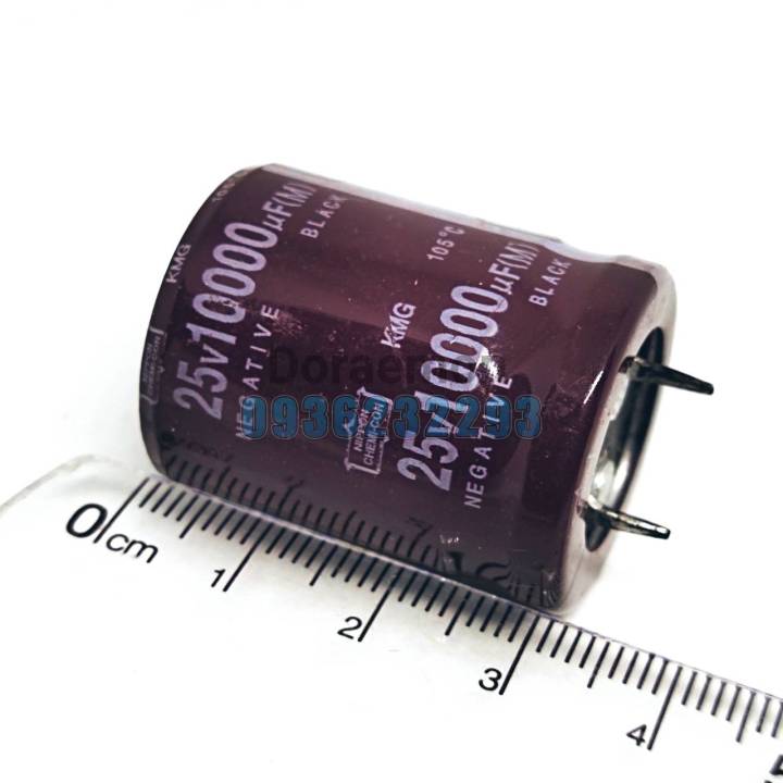 คาปาซิเตอร์-capacitor-10-000uf-25v-ตัวเก็บประจุ-คอนเดนเซอร์-ซี-แคป-ทำหน้าที่-เก็บพลังงานในรูปแบบของสนามไฟฟ้า