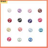 BRAIN 50pcs 4mm ตุ๊กตาจิ๋ว เครื่องประดับ เสื้อผ้าตุ๊กตา DIY ปุ่มมินิ หัวเข็มขัดพลาสติก หัวเข็มขัดเย็บเสื้อผ้า