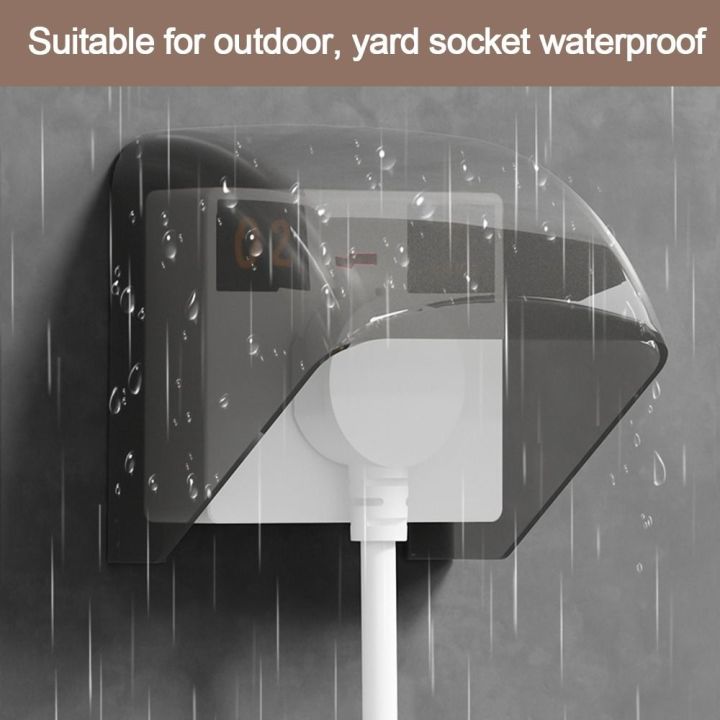 86-type-electrical-socket-cover-outdoor-waterproof-socket-cover-rainproof-plug-cover-charging-pile-socket-protection-cover-86-type-electrical-socket-cover-wall-socket-rainproof-cover-ground-socket-wat