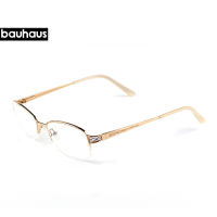 bauhaus Retro Vintage Women Myopia Glasses Optical Frames Fashion Spectacle Frame Metal Half Frame Prescription Eyeglasses