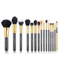 Jessup Pro 15pcs Makeup Brushes Set BlackSilver Cosmetic Make up Powder Foundation Eyeshadow Eyeliner Lip Brush Tool beauty